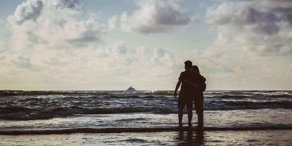 couple at beach