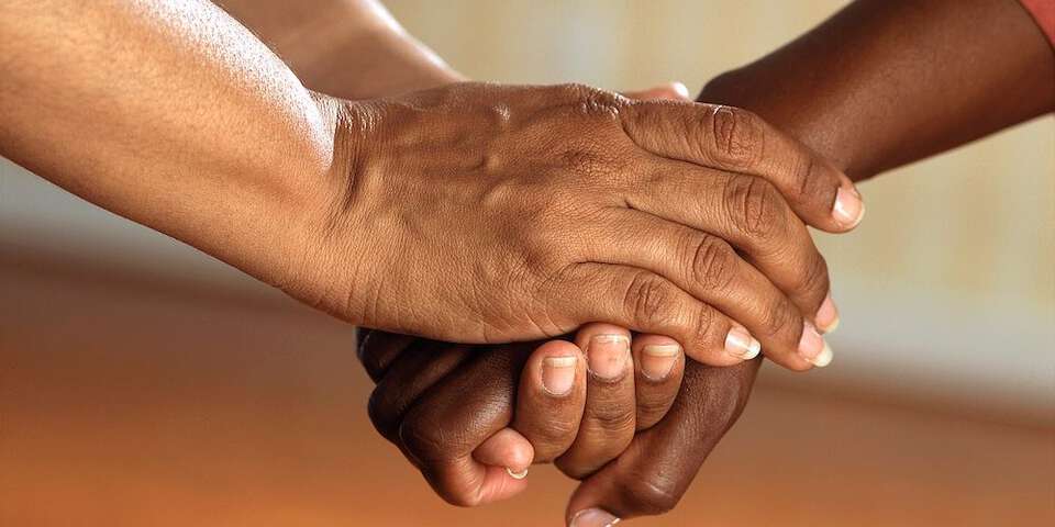 comforting hands