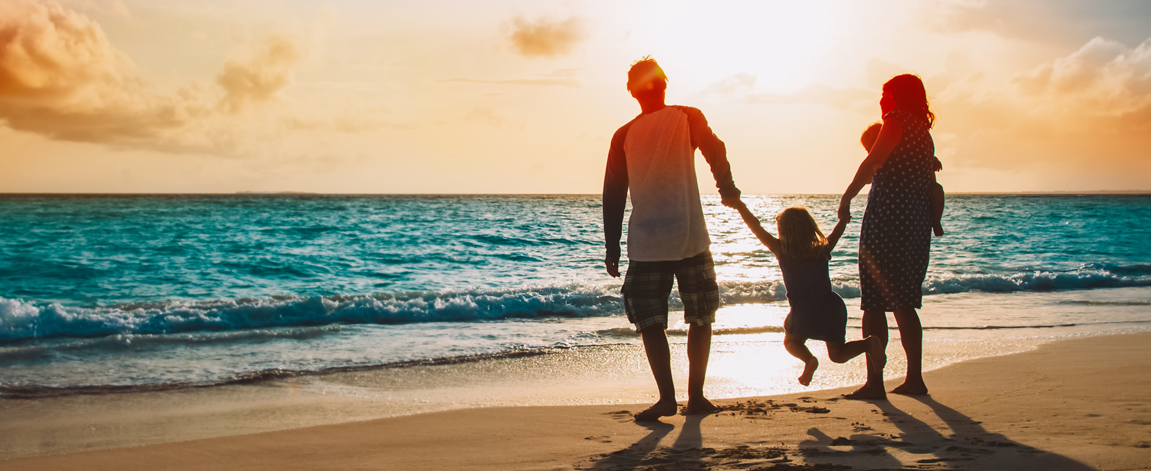 Family in Hungtington Beach