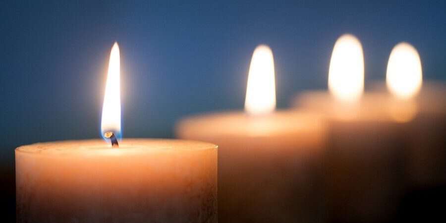 candles burning