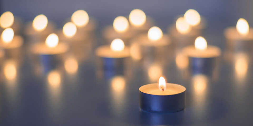 lit candles
