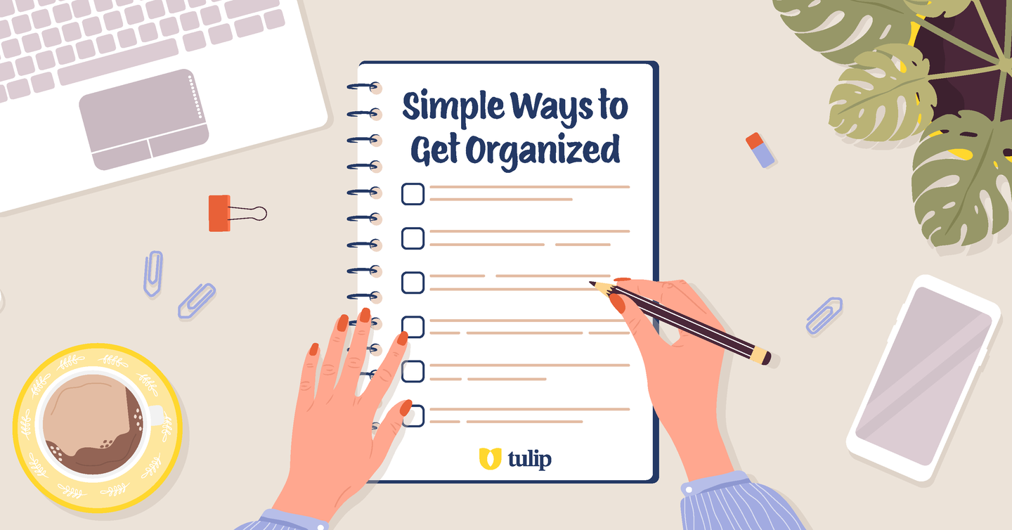 simple ways to get organized book