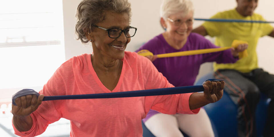Seniors Exercising