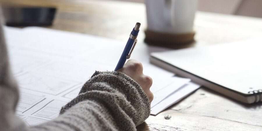 woman writing 