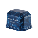 Navy Blue Marble Urn  large image number 1