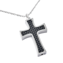 Carbon Fiber Cross Necklace  large image number 3