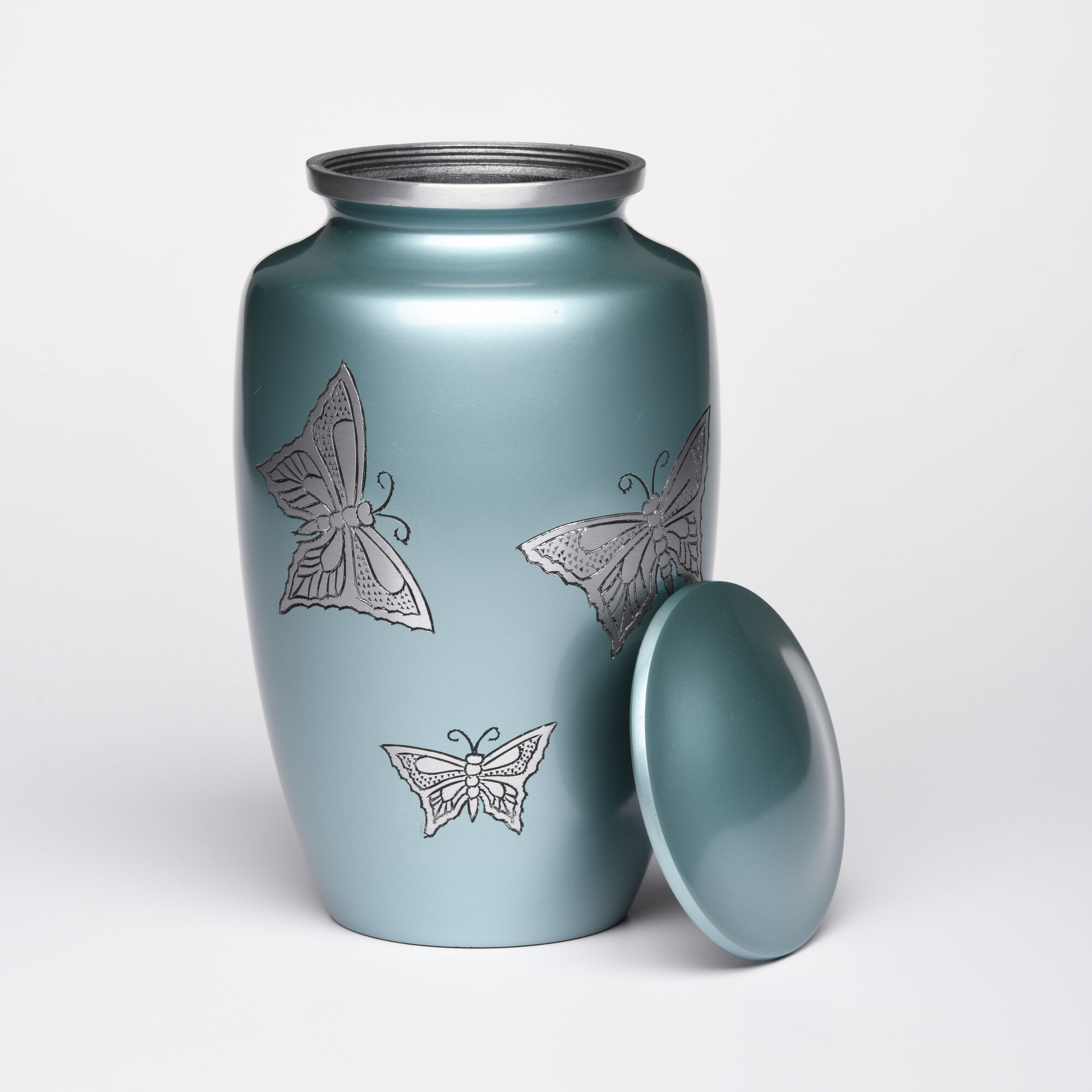 Tranquil Skies Butterfly Cremation Urn - Blue image number 4