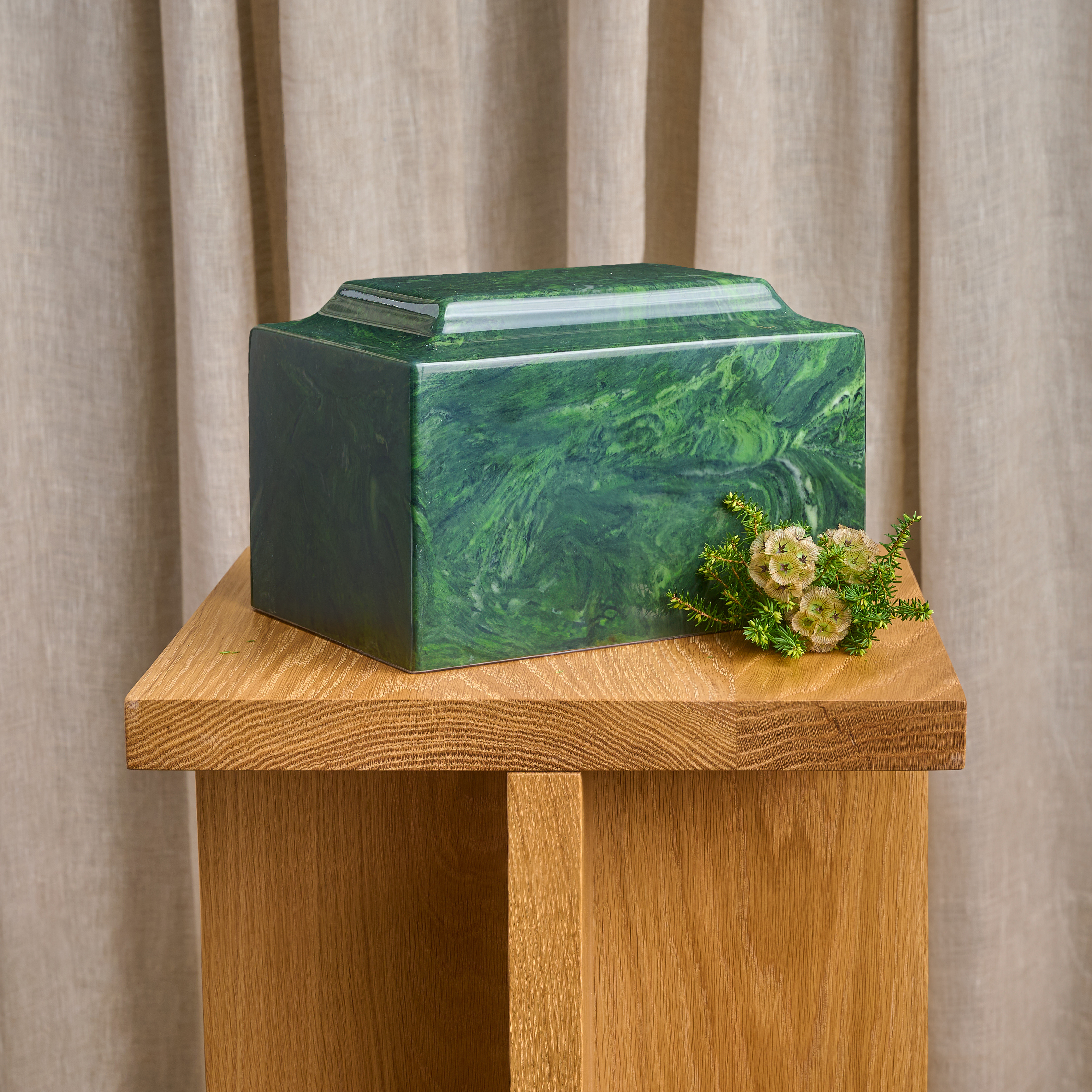 Legacy Marble Cremation Urn - Green image number 10
