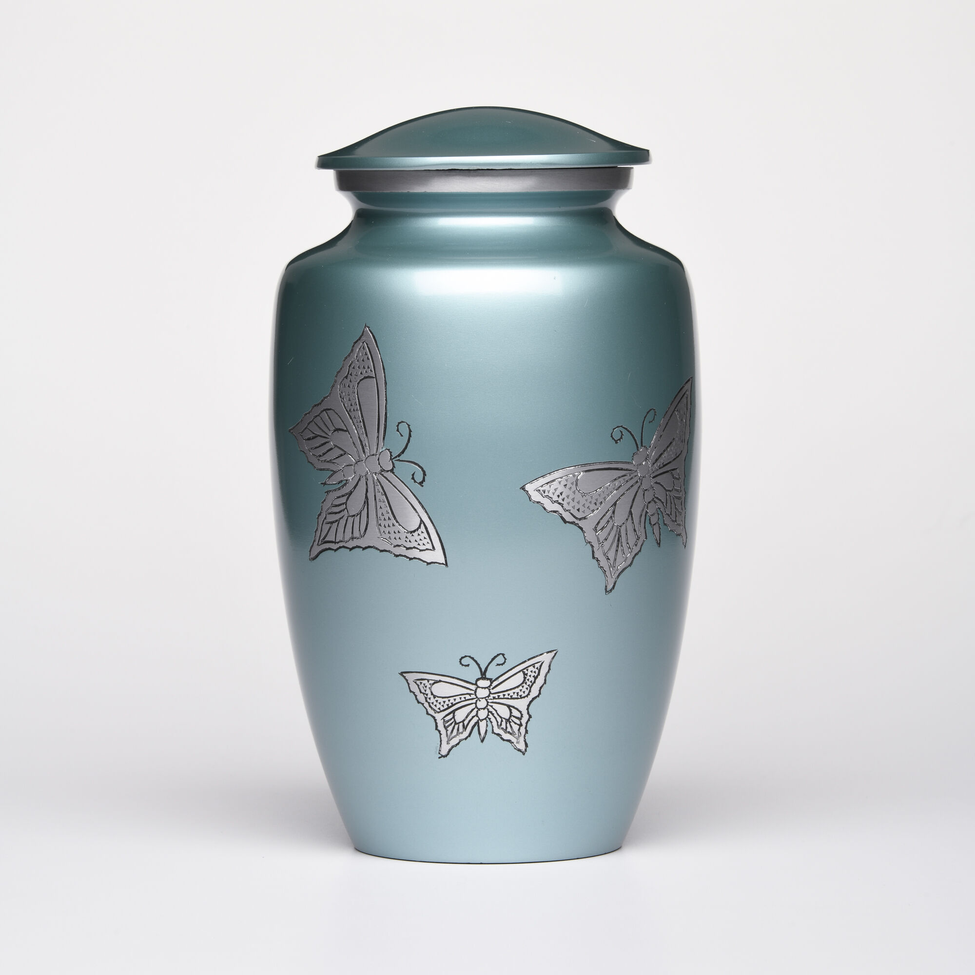 Tranquil Skies Butterfly Cremation Urn - Blue image number 2