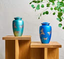 Tranquil Skies Butterfly Cremation Urn - Blue image number 7