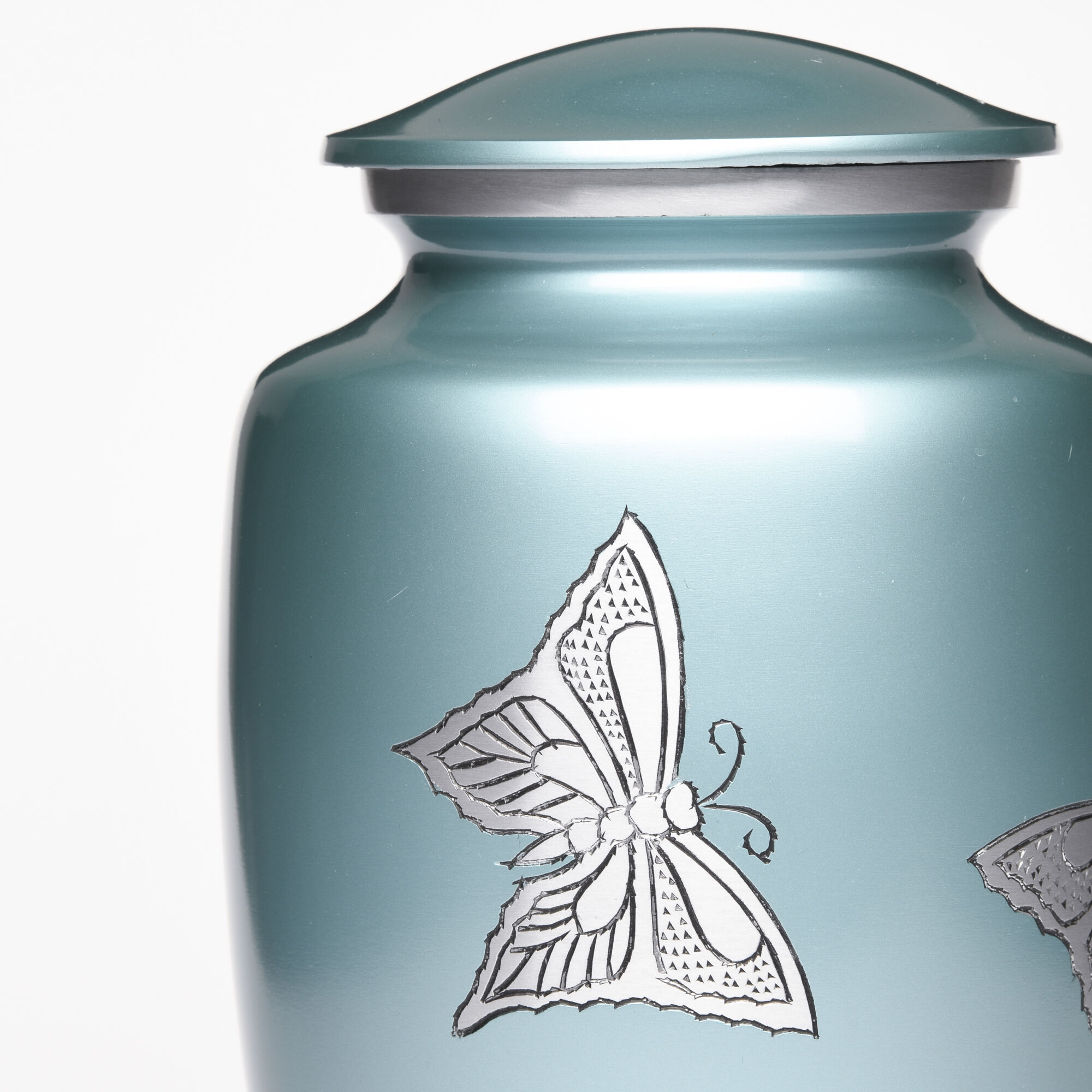Tranquil Skies Butterfly Cremation Urn - Blue image number 3