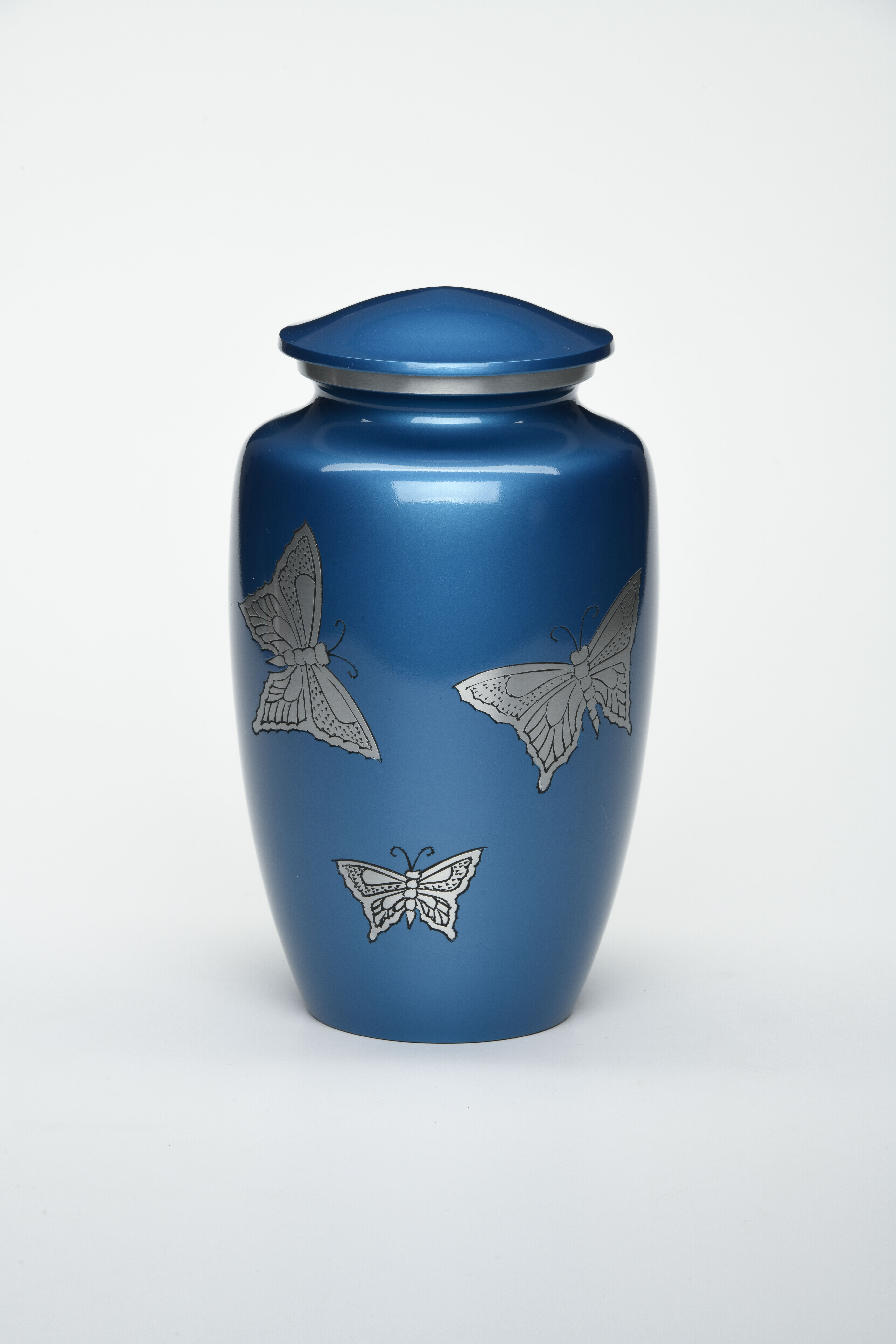 Tranquil Skies Butterfly Cremation Urn - Blue image number 5
