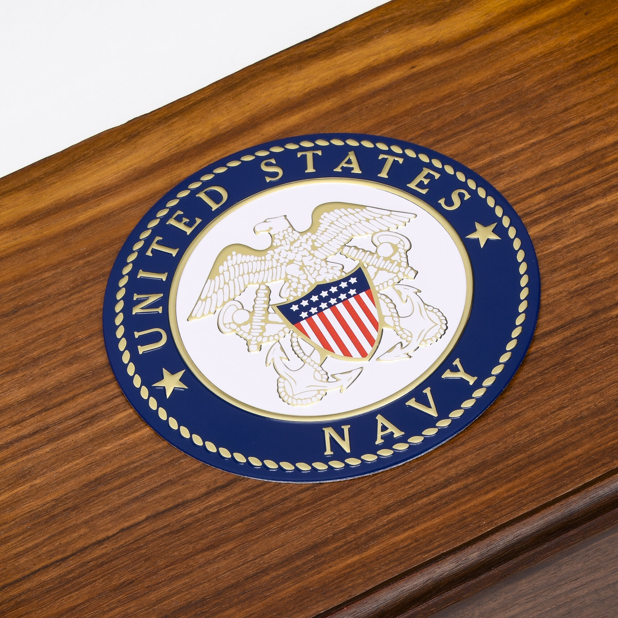 Veteran's Rest Rosewood Cremation Urn - Navy image number 2