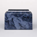 Artisan Marble Cremation Urn - Blue image number 2