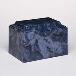 Artisan Marble Urn, Midnight