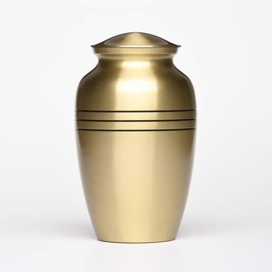 Eternal Bands Memorial Urn, Brass image number 3