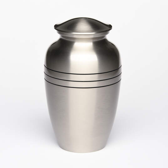 Eternal Bands Memorial Urn, Pewter image number 1