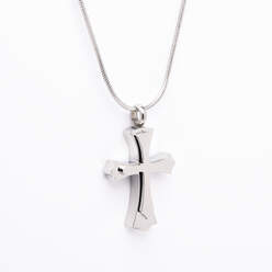 Stainless Steel Cross Pendant With Chain